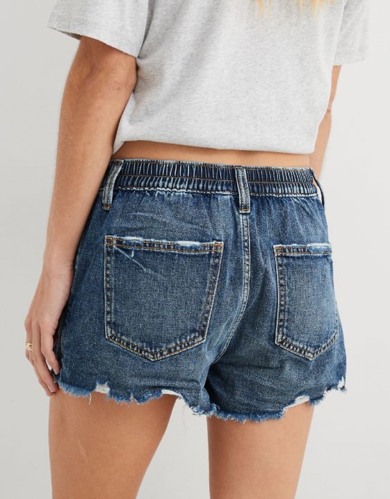 Aerie Daydream Denim Shorts Blue | 8053BEPFK