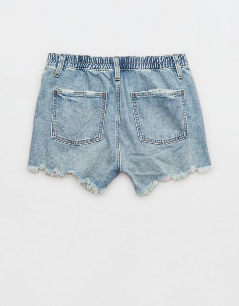 Aerie Daydream Denim Shorts Light Blue | 9587COGYB