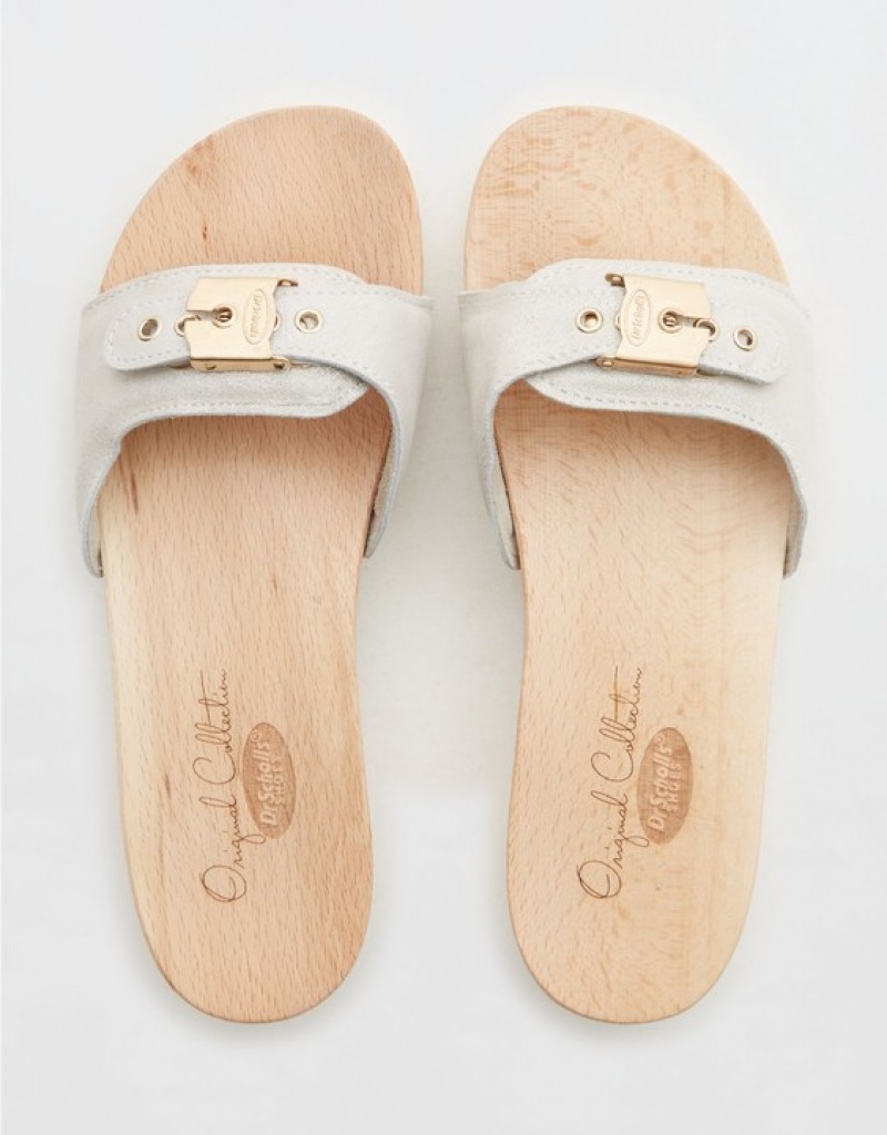 Aerie Dr. Scholl's Original Sandals Silver | 1569PQFBZ