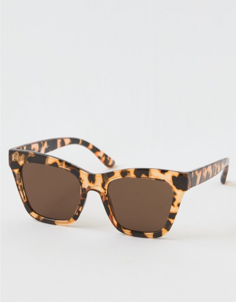 Aerie Dream On Sunglasses Light Brown | 7592FRTBH