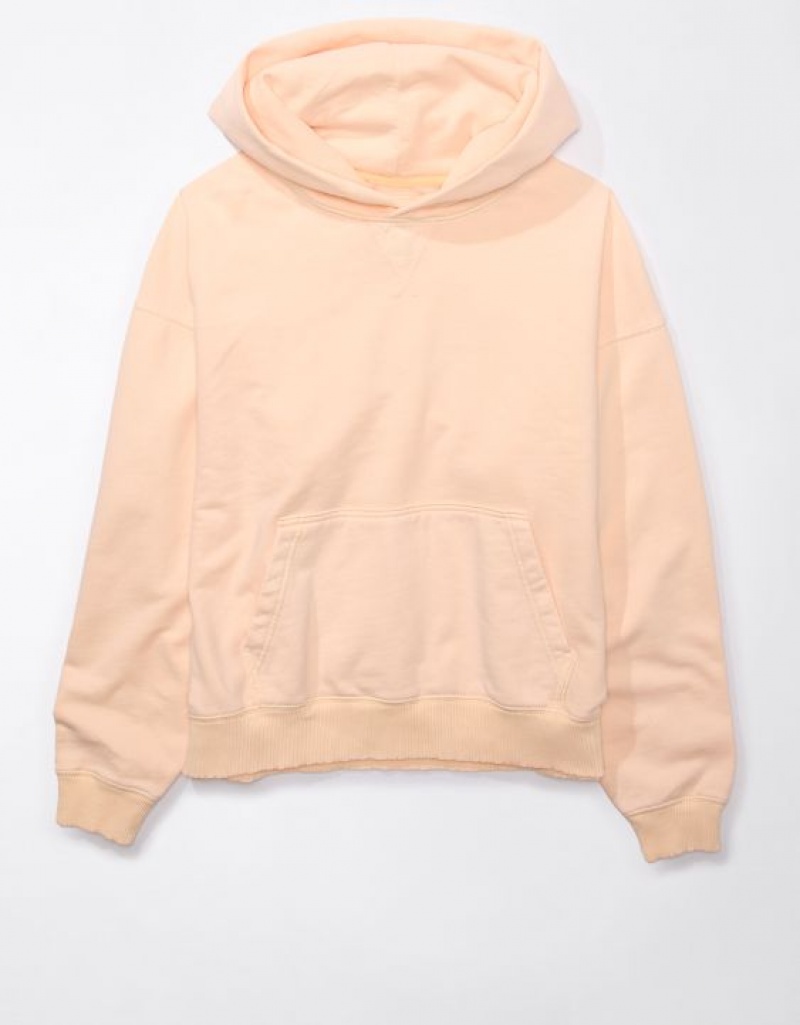 Aerie Fleece Hoodie Light Pink | 4906IPVUY