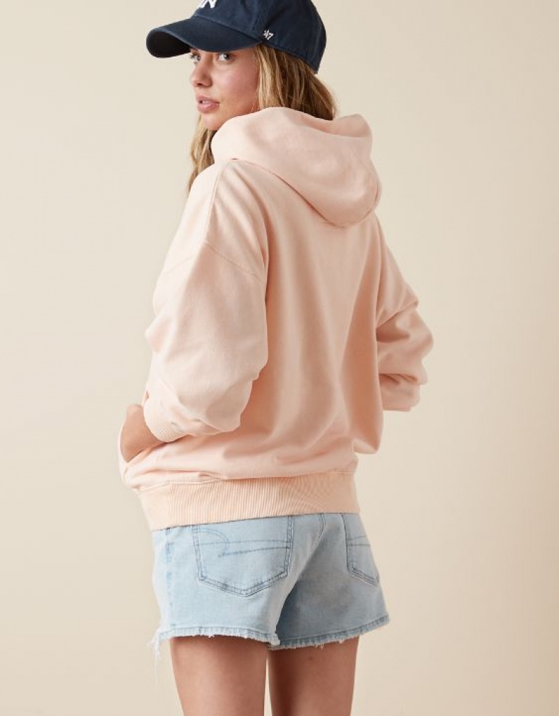 Aerie Fleece Hoodie Light Pink | 4906IPVUY