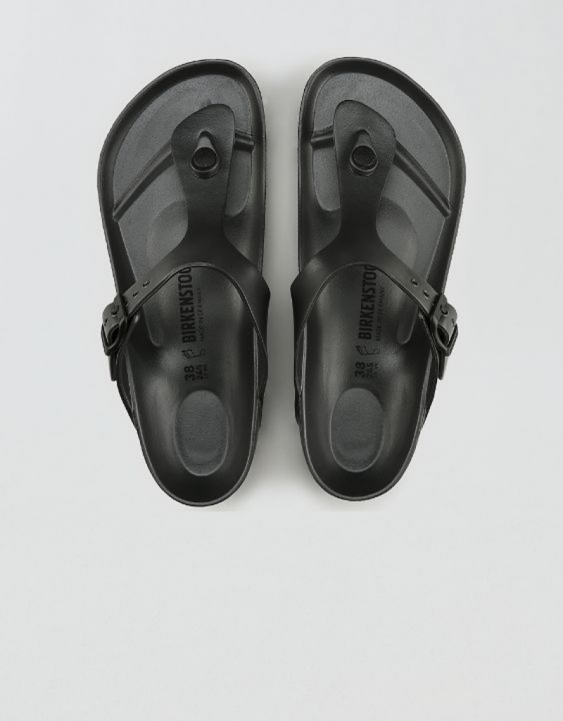 Aerie Gizeh Eva Sandals Black | 2319HVXIN