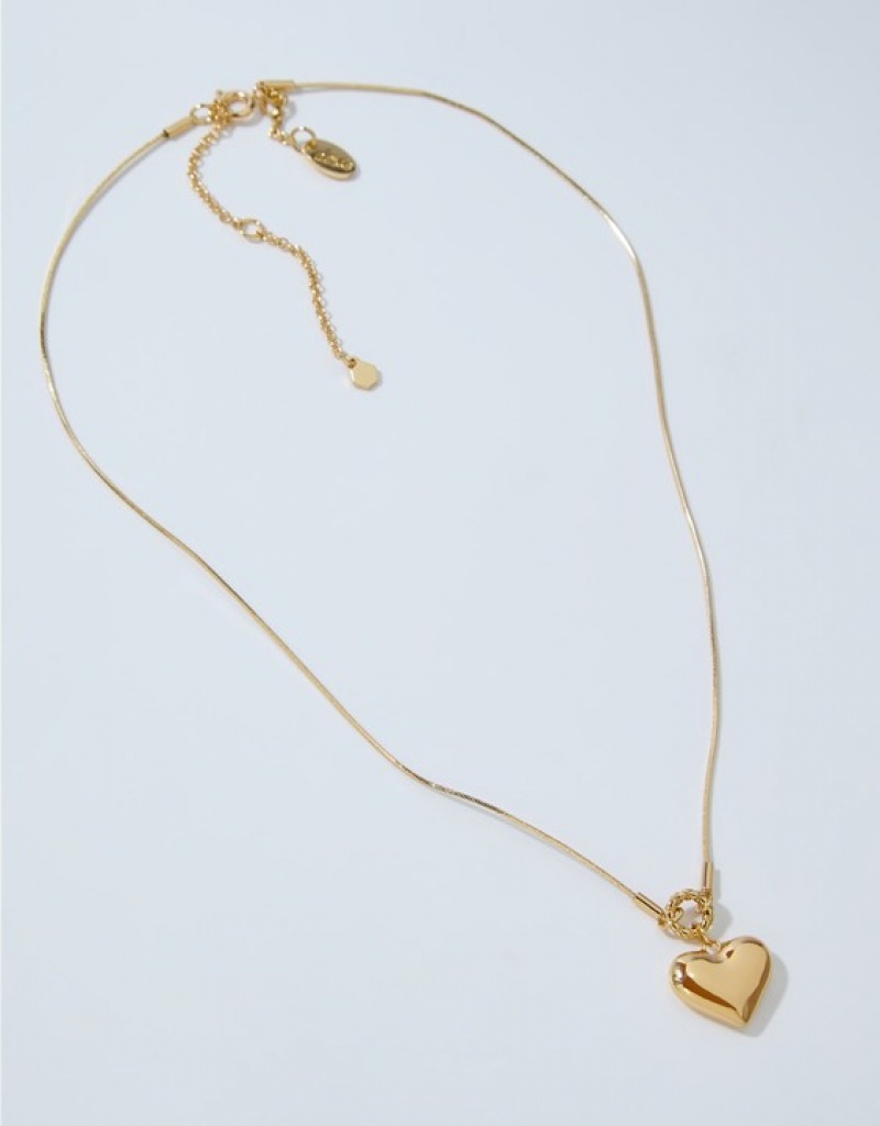 Aerie Gold Heart Jewelry Gold | 9315MNZIJ