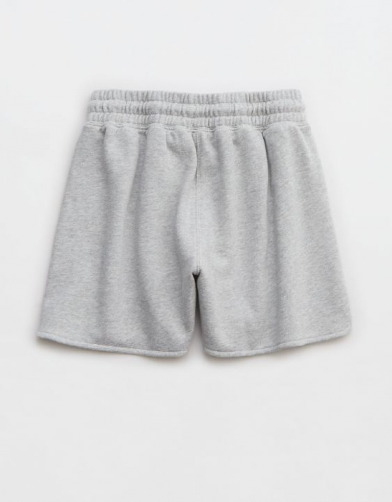 Aerie High Waisted REAL Shorts Grey | 2516FIPVJ