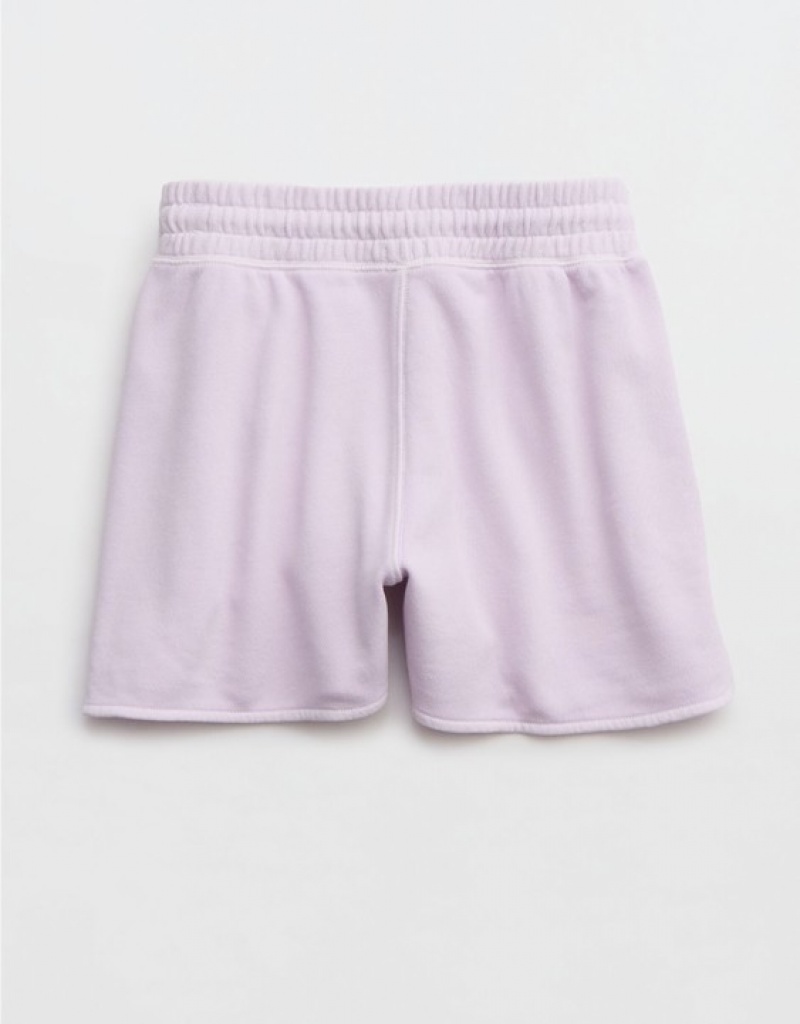 Aerie High Waisted REAL Shorts Lavender | 2390VDJBG