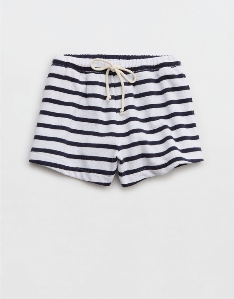 Aerie High Waisted Restart Shorts Navy | 7923OBRYT