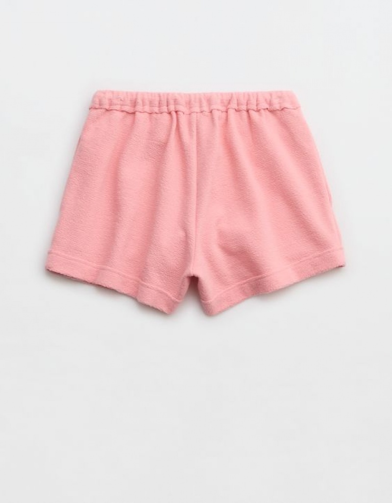 Aerie High Waisted Restart Shorts Pink | 5076OPKLZ