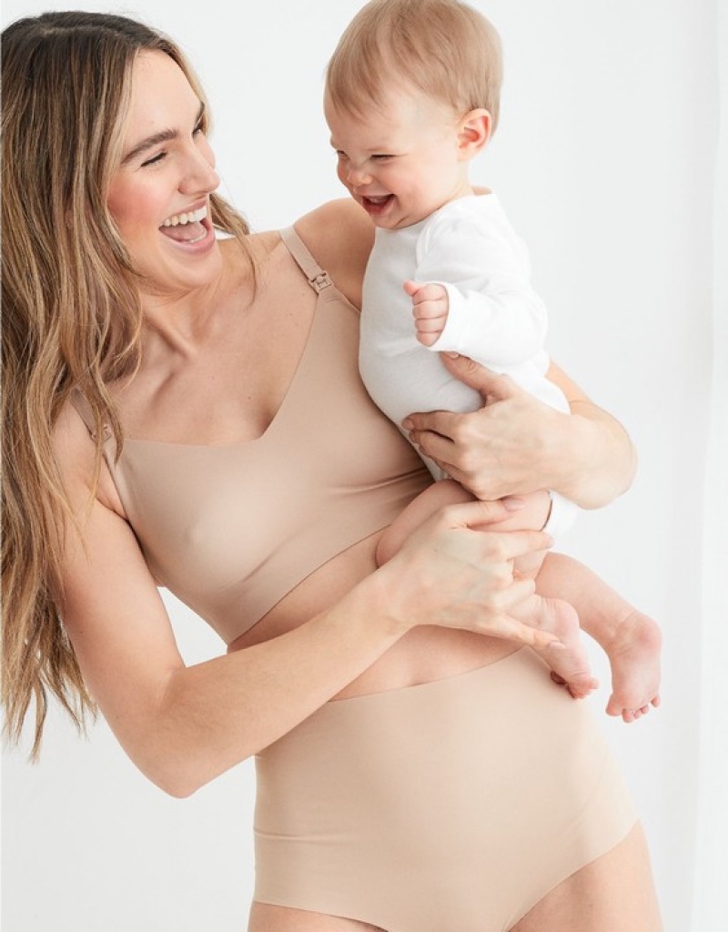 Aerie Mama By Aerie™ Nursing Bras Beige | 0648YUQGK