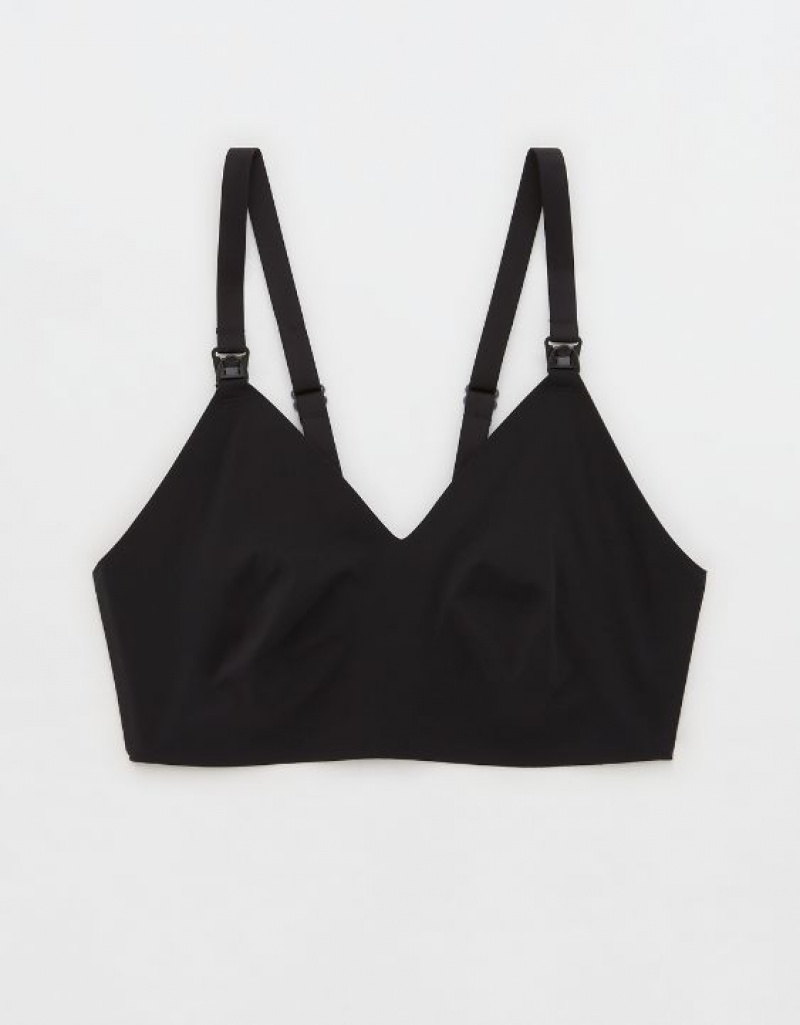 Aerie Mama By Aerie™ Nursing Bras Black | 7231XRWAV