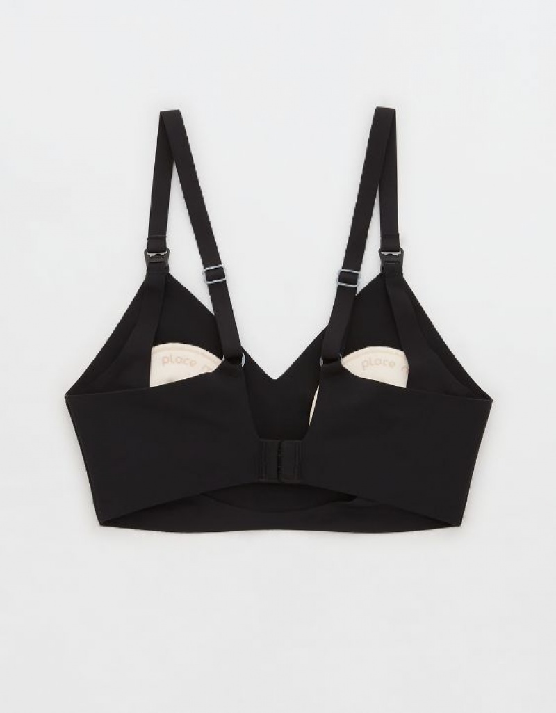 Aerie Mama By Aerie™ Nursing Bras Black | 7231XRWAV