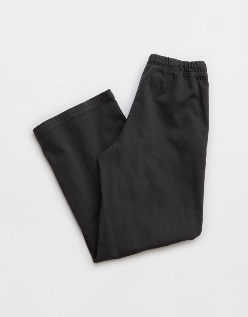 Aerie Me-Day Tie Waist Pants Grey | 1209UNWXD