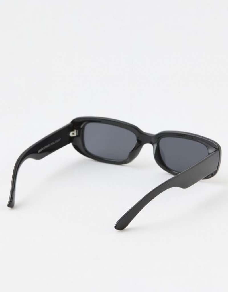 Aerie Mini Dare To Square Sunglasses Black | 8341DBNGZ