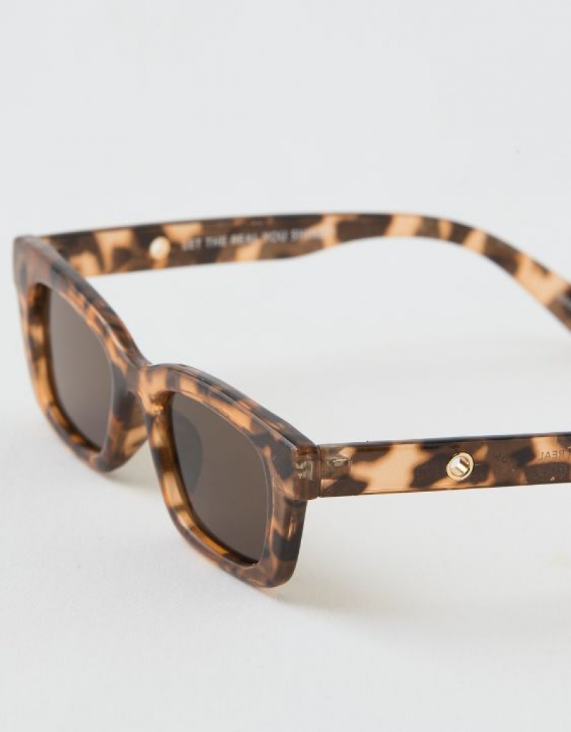 Aerie Mini Weekend Sunglasses Leopard | 4013PARJX