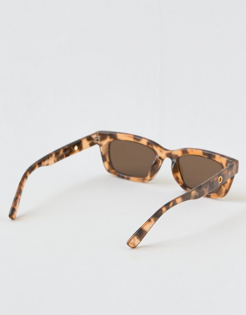 Aerie Mini Weekend Sunglasses Leopard | 4013PARJX