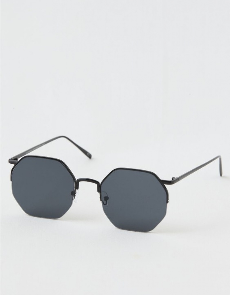 Aerie Movin' N Groovin' Sunglasses Black | 3582FIXAD