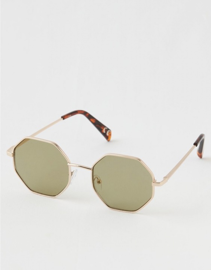 Aerie Movin' N Groovin' Sunglasses Olive | 3907PATSH