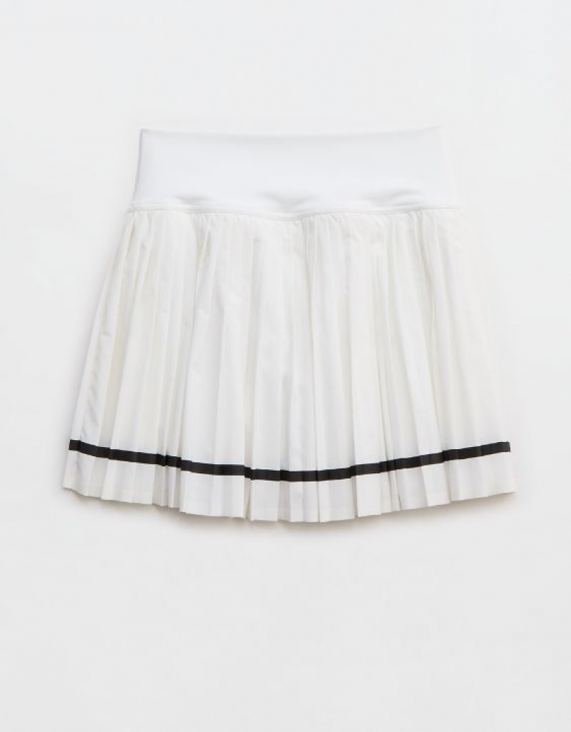 Aerie OFFLINE By All Aces Tennis Skirts White | 1263ZMOGH