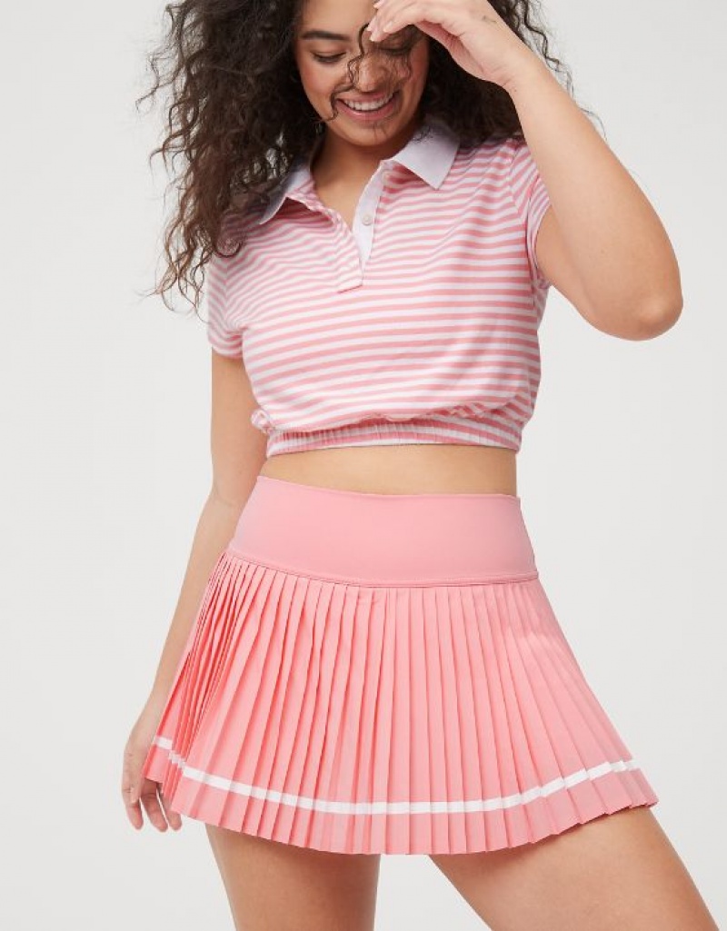 Aerie OFFLINE By All Aces Tennis Skirts Pink | 4972OYMJW