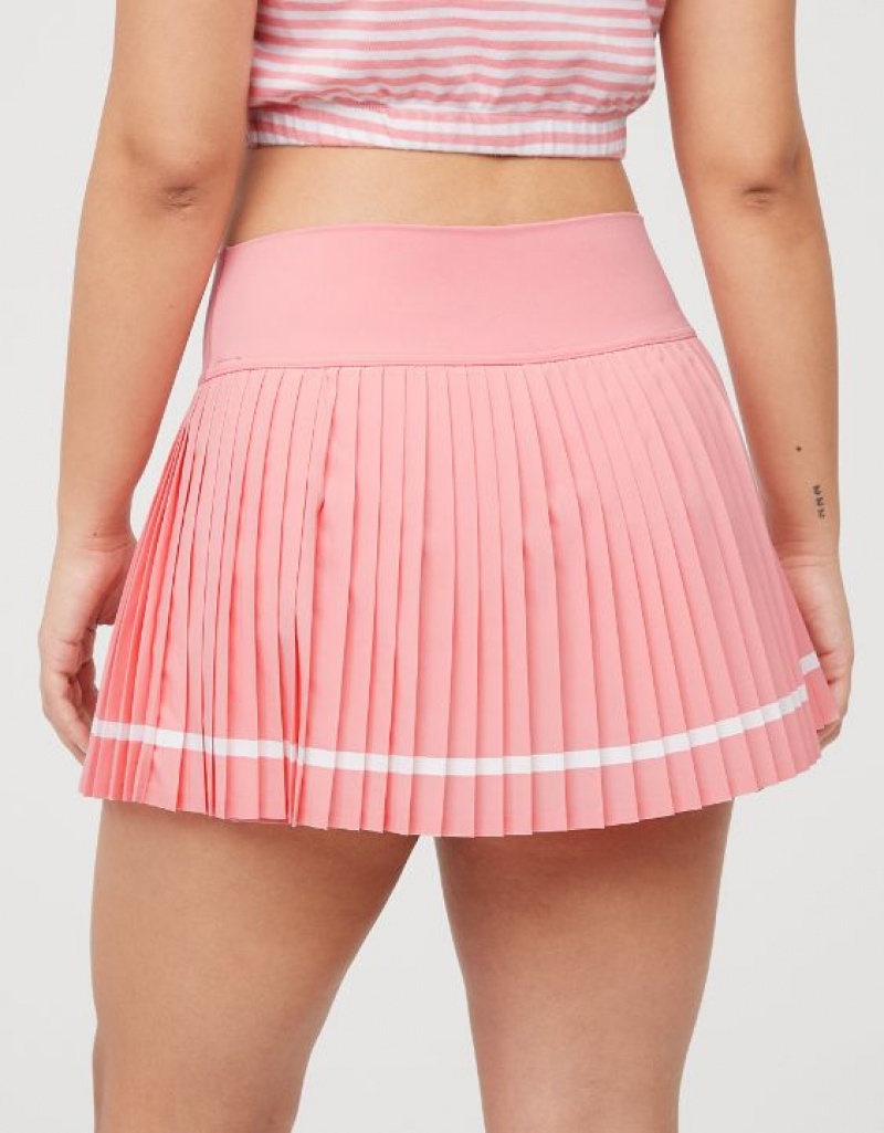 Aerie OFFLINE By All Aces Tennis Skirts Pink | 4972OYMJW