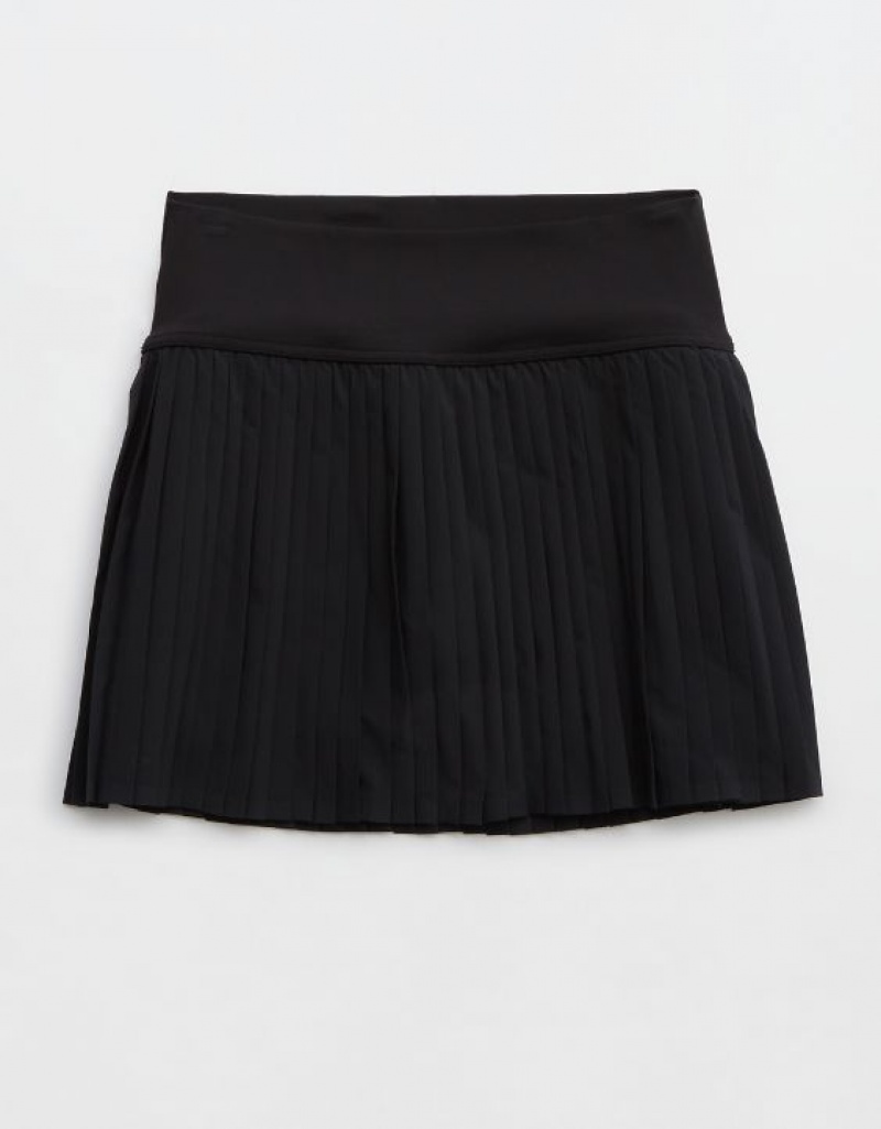 Aerie OFFLINE By All Aces Tennis Skirts Black | 9041HLWKU