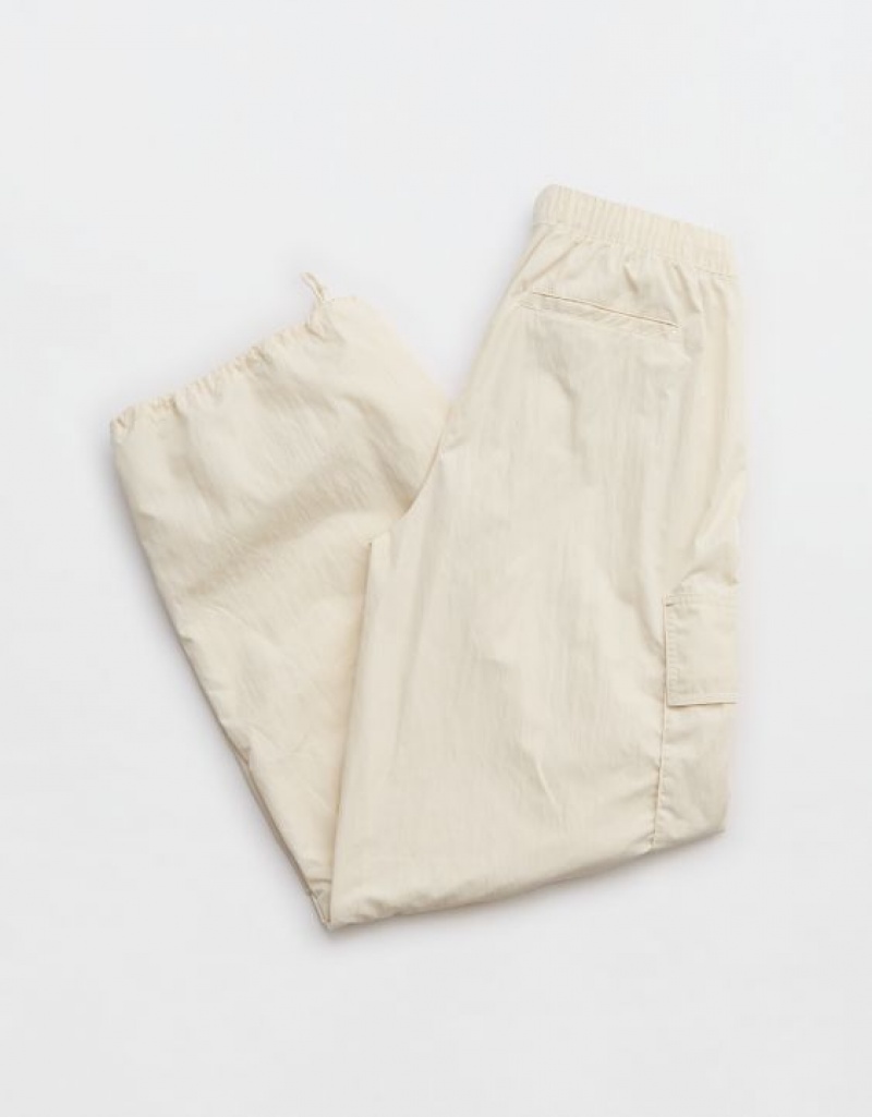 Aerie OFFLINE By Chill Moves Cargo Pants White | 6924WIEBL