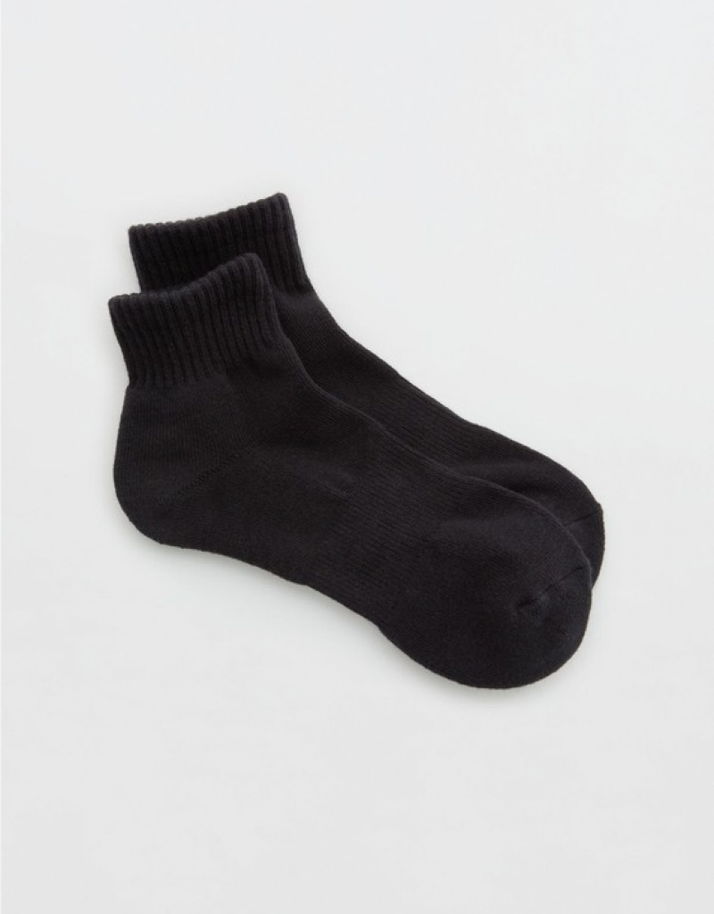 Aerie OFFLINE By Crew Socks Black | 4157IOAYT