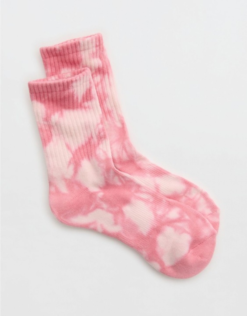 Aerie OFFLINE By Crew Socks Pink | 5764ZIHDY