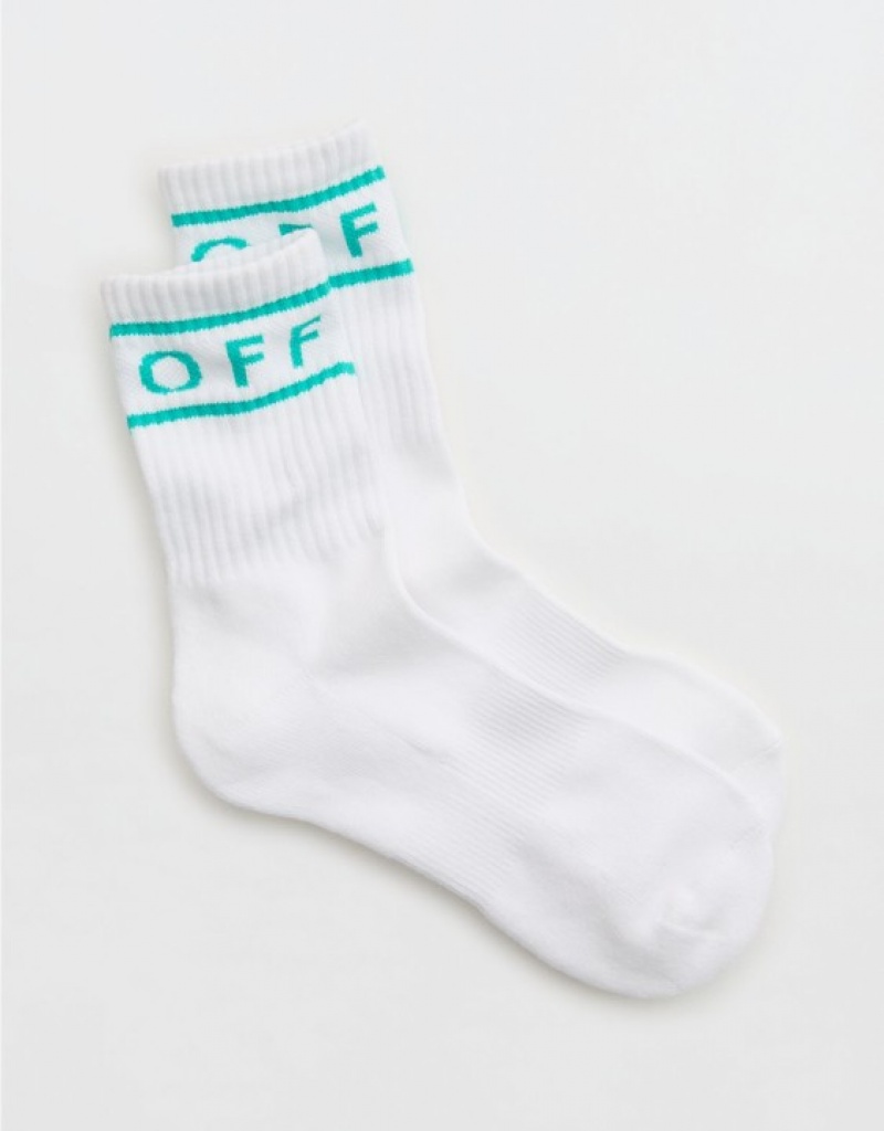 Aerie OFFLINE By Crew Socks Turquoise | 1396WHYGV