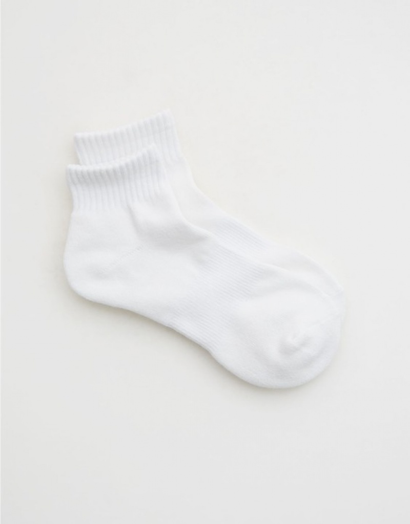 Aerie OFFLINE By Crew Socks White | 9832XWTSP