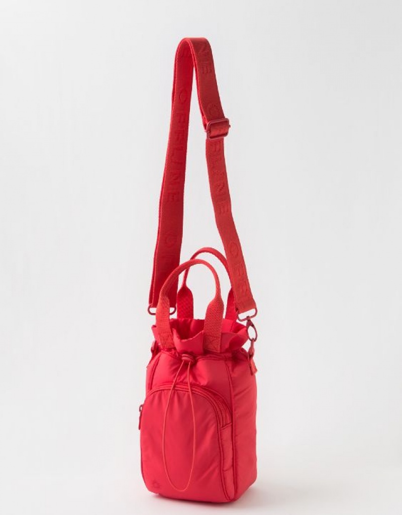 Aerie OFFLINE By Crossbody Water Bottle Bags Red | 3716JOMHV