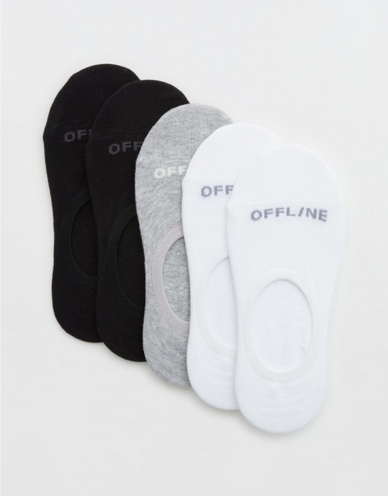 Aerie OFFLINE By No-Show 5-Pack Socks Multicolor | 9560FLGDI