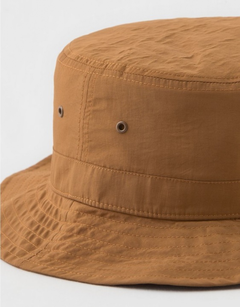 Aerie OFFLINE By Nylon Bucket Hats Brown | 5196FDKZB