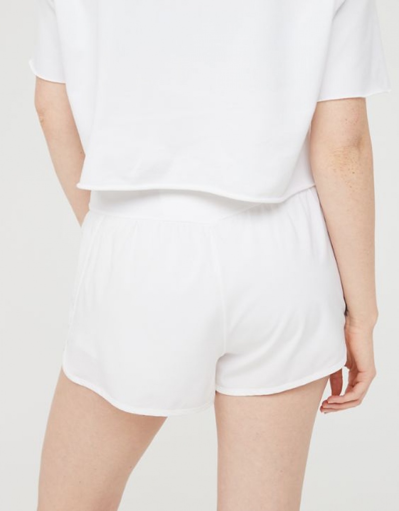 Aerie OFFLINE By Nylon Running Shorts White | 3201OYACD