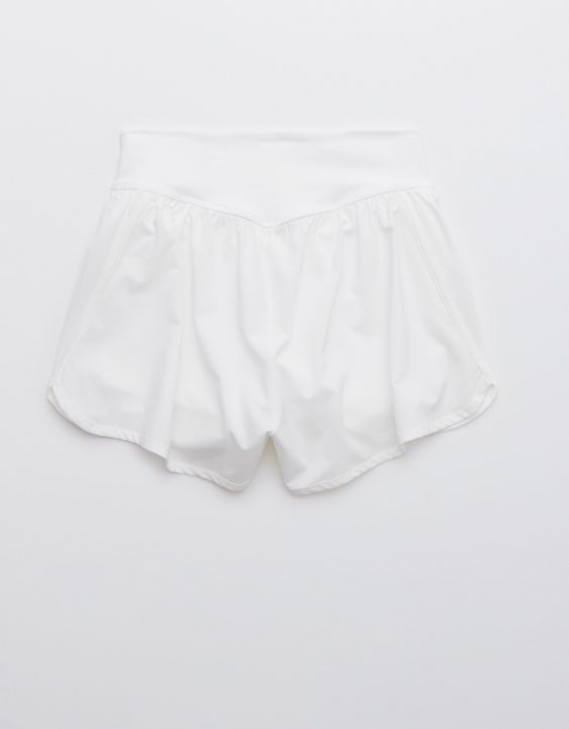 Aerie OFFLINE By Nylon Running Shorts White | 3201OYACD