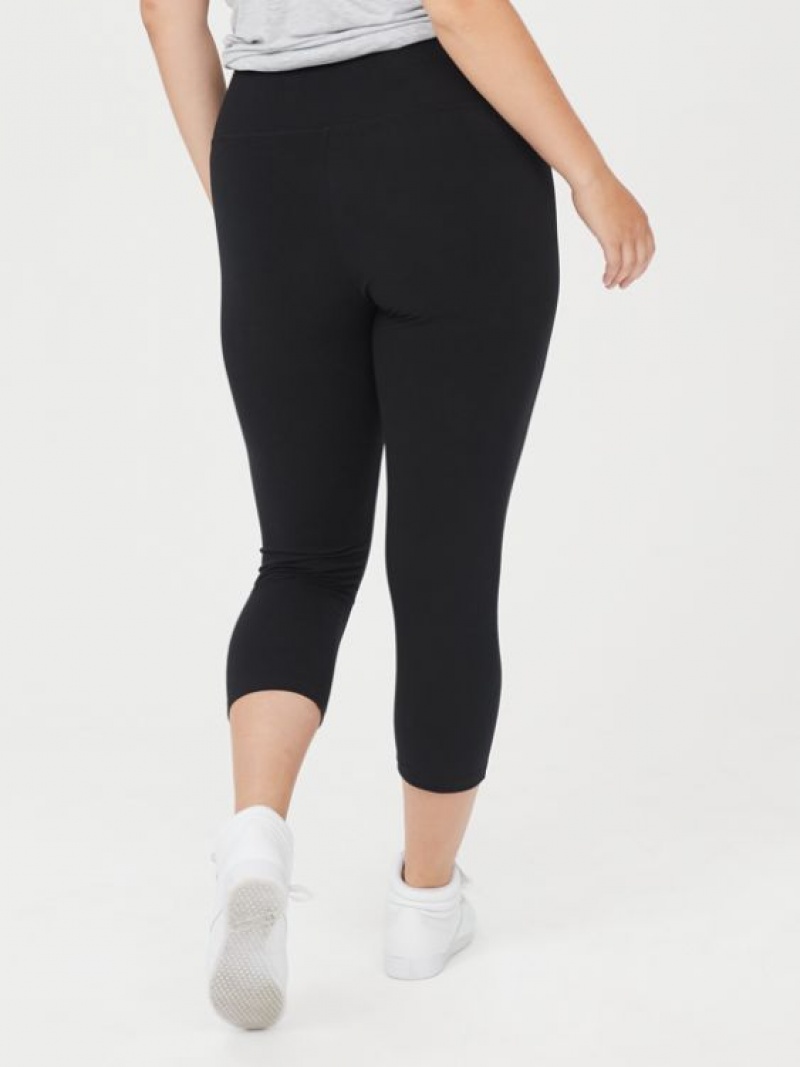 Aerie OFFLINE By OG High Waisted Cropped Leggings Black | 3285EZGYL