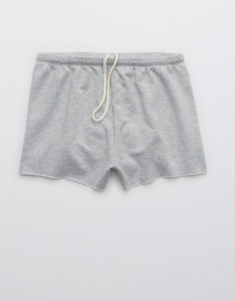 Aerie OFFLINE By OTT Fleece Shorts Grey | 4723DVOMU