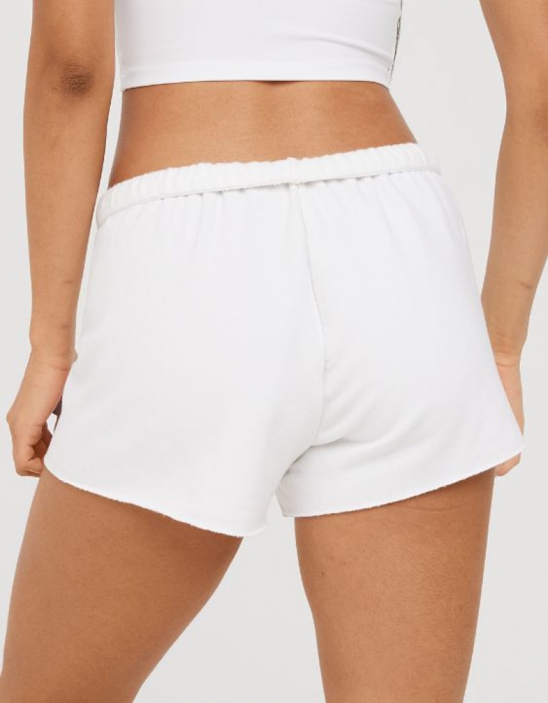 Aerie OFFLINE By OTT Fleece Shorts White | 6801KLZDB