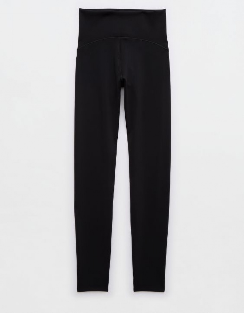 Aerie OFFLINE By Real Luxe Street Leggings Black | 5039TDAYL