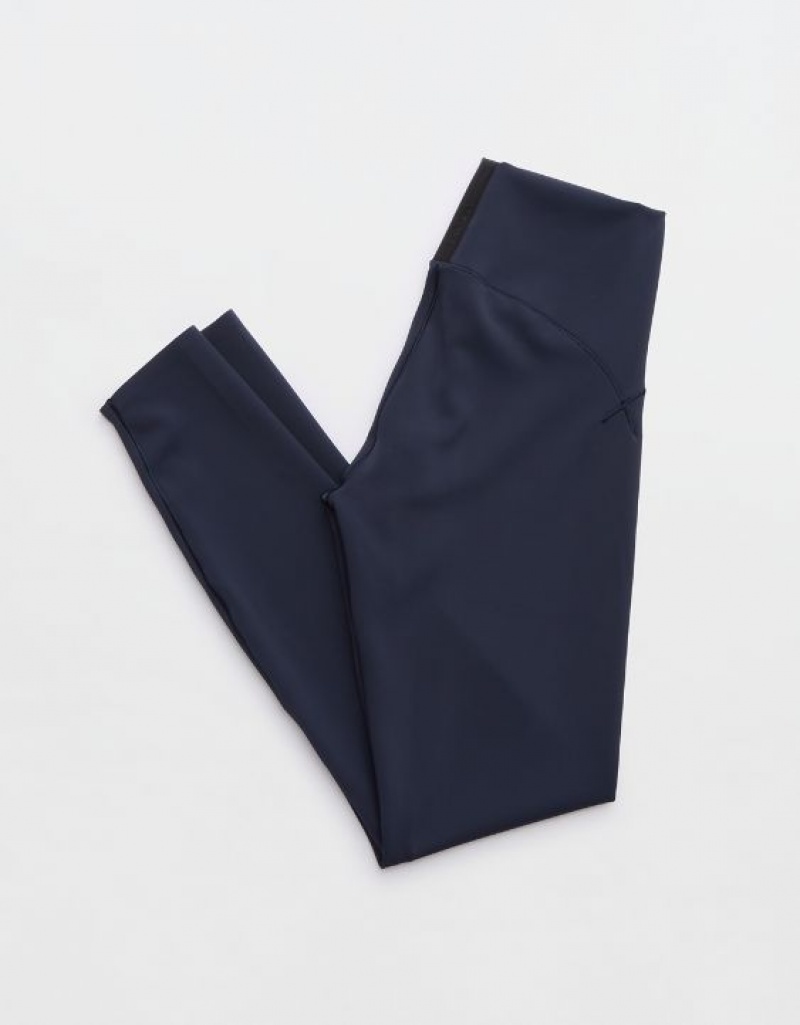 Aerie OFFLINE By Real Luxe Street Leggings Black | 4125EKPJN