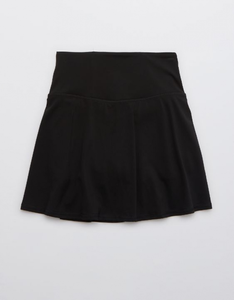 Aerie OFFLINE By Real Me Crossover Tennis Skirts Black | 2301UYXKD