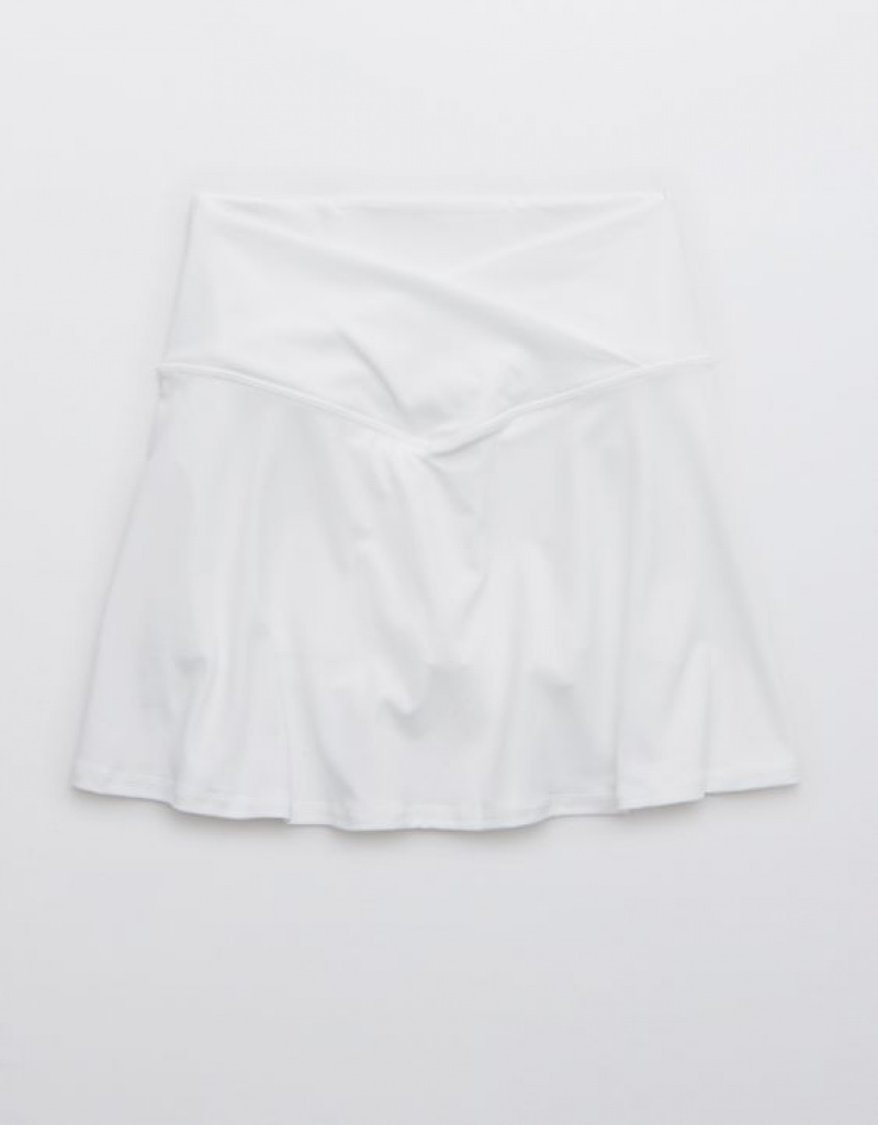 Aerie OFFLINE By Real Me Crossover Tennis Skirts White | 5274GHCNX