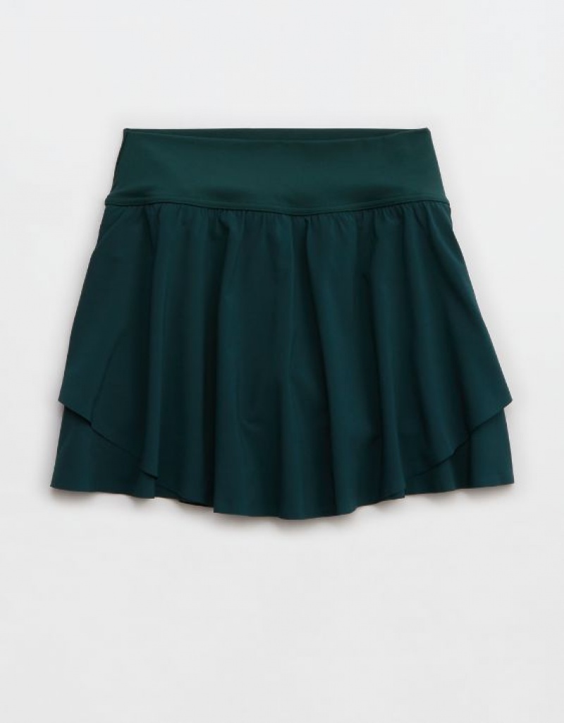 Aerie OFFLINE By Real Me Flowy Skirts Deep Green | 4981QBYVL