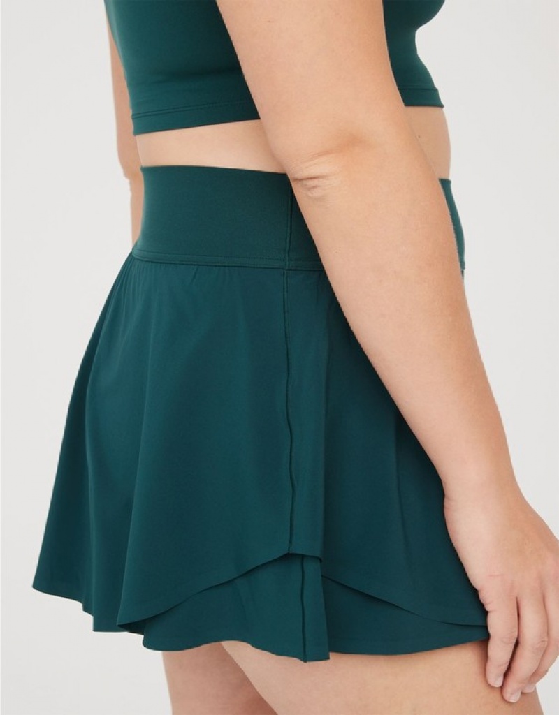 Aerie OFFLINE By Real Me Flowy Skirts Deep Green | 4981QBYVL