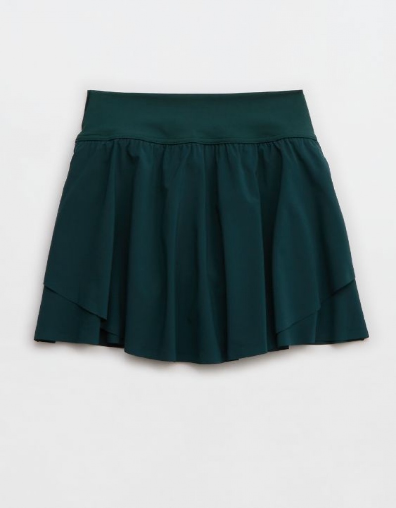 Aerie OFFLINE By Real Me Flowy Skirts Deep Green | 4981QBYVL