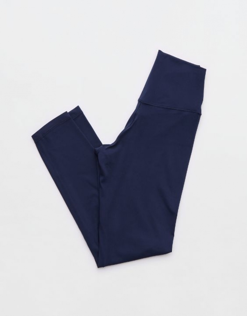 Aerie OFFLINE By Real Me High Waisted Crossover Leggings Royal / Navy | 3625VYJCR