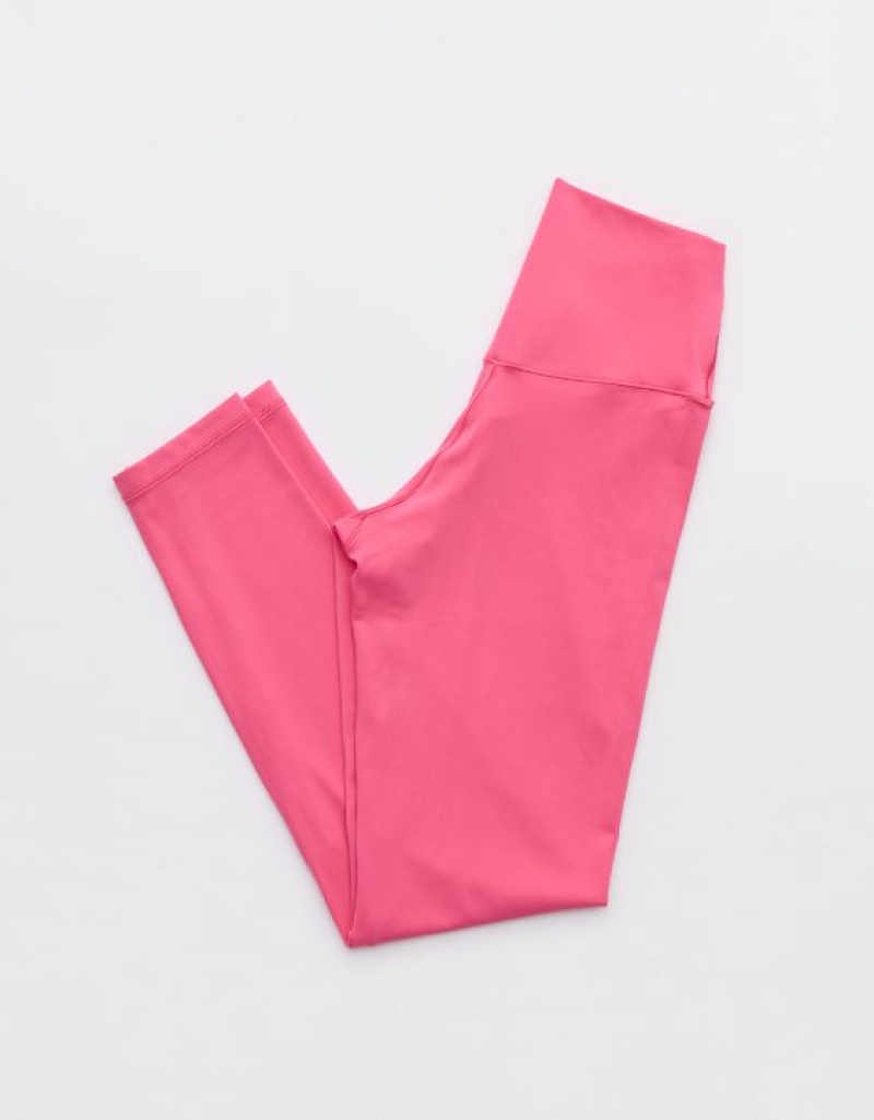 Aerie OFFLINE By Real Me High Waisted Crossover Leggings Pink | 0478NCAWL