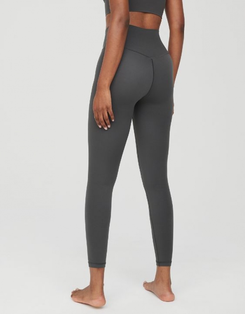 Aerie OFFLINE By Real Me High Waisted Crossover Leggings Grey | 7029GSZMB