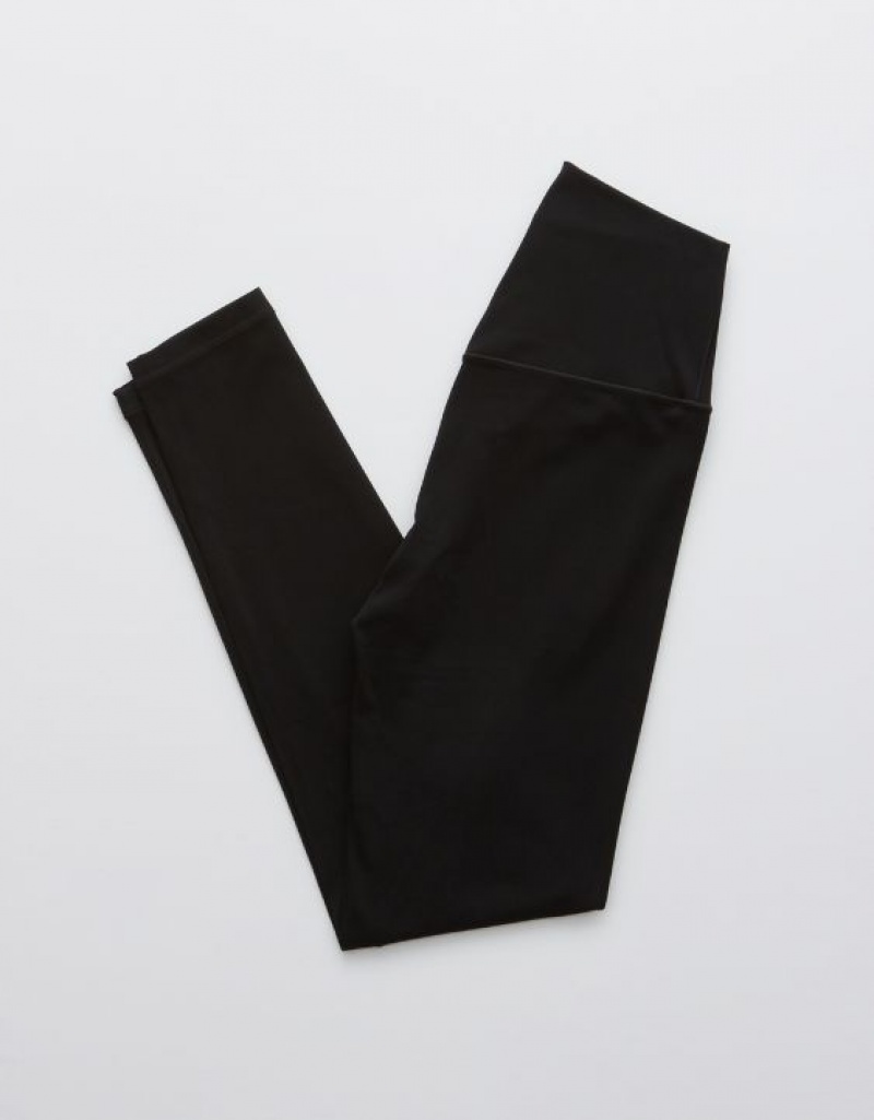 Aerie OFFLINE By Real Me High Waisted Leggings Black | 4359OBQVH