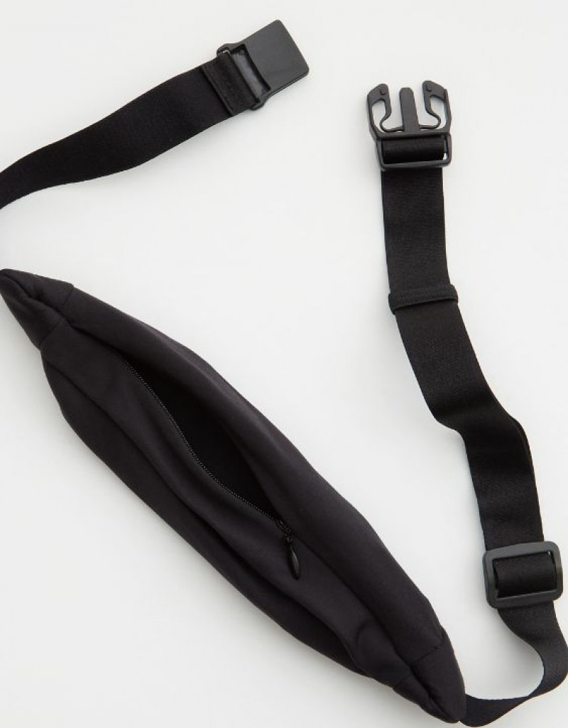 Aerie OFFLINE By Real Me Running Belt Bags Black | 7309FXJWD